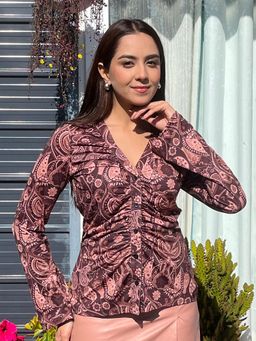 Tandul - Women Paisley Printed Casual Top