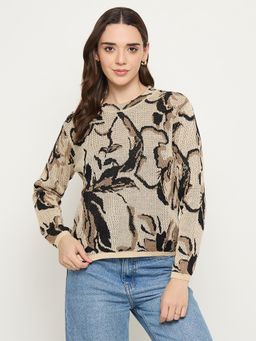Madame - Multi-Color Floral Print Sweater