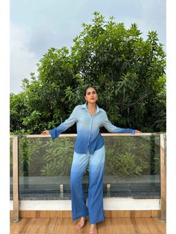 Myclo - Ombre Blue Ombre Effect Pure Cotton Co-Ord (Set of 2)