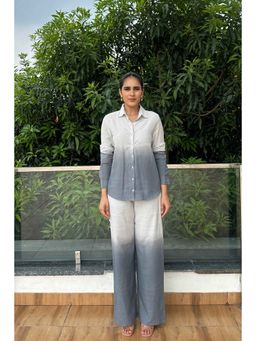 Myclo - Ombre Grey Ombre Effect Pure Cotton Co-Ord (Set of 2)