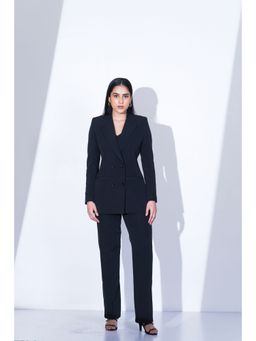 Myclo - Timeless Double Breasted Black Blazer and Pant (Set of 2)