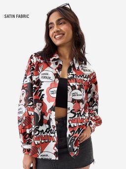 The Souled Store - Official Satin Shirt Snow White Women Shirt