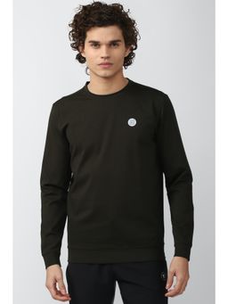 Van Heusen - Green Solid Sweatshirt