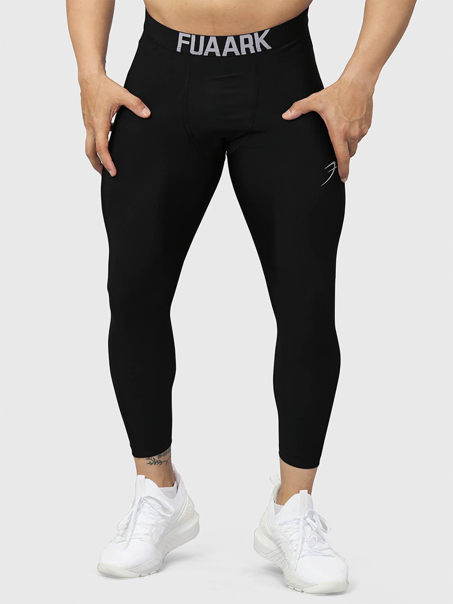 Buy FUAARK Black Compression Sports and Gym Men'S Tights (XL) Online