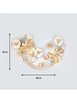 Vedas - W-Vera Gold Flower Wall Decor