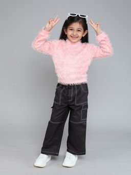 Taffy - Pink Taffy Tape Detail Top and Cargo Pant (Set of 2)