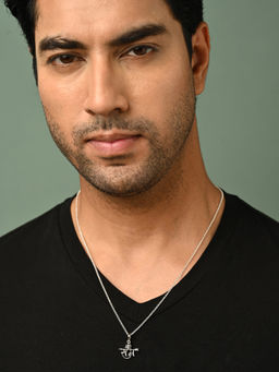 CLARA - 925 Silver Platinum Plated Religious Shree Ram Men Pendant Necklace