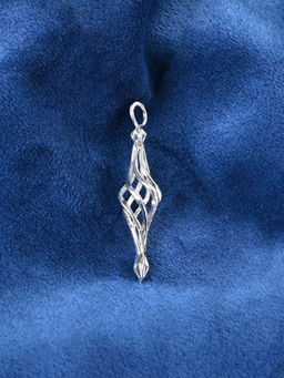 CLARA - 925 Silver Platinum Plated Marzell Men Pendant Without Chain