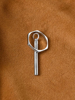 CLARA - 925 Silver Platinum Plated Rupert Men Pendant Without Chain