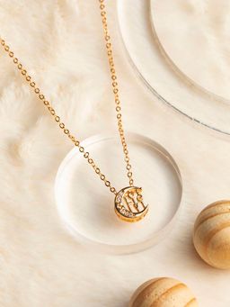 PRITA - Moon Love Rose Gold Necklace