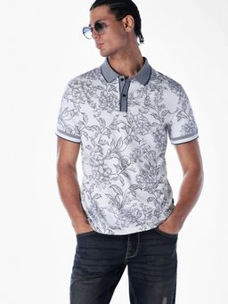 Jack & Jones - Men Regular Fit White Polo T-Shirt