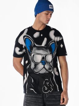 Jack & Jones - Men Oversized Black T-Shirt