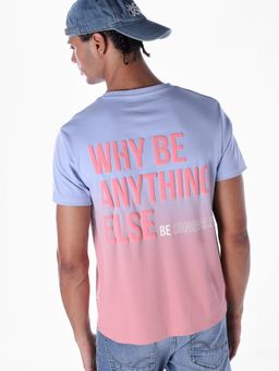 Jack & Jones - Men Regular Fit Blue T-Shirt