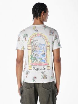 Jack & Jones - Men Regular Fit White T-Shirt