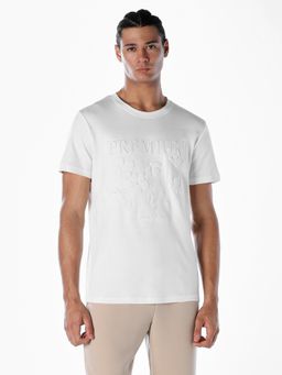 Jack & Jones - Men Regular Fit White T-Shirt