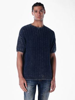 Jack & Jones - Men Oversized Navy Blue T-Shirt