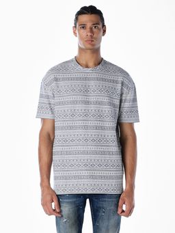 Jack & Jones - Men Oversized Blue T-Shirt