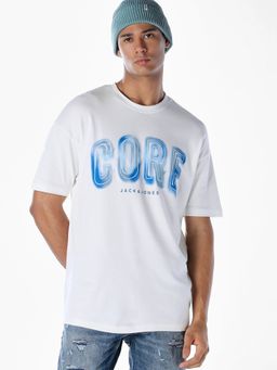 Jack & Jones - Men Oversized White T-Shirt