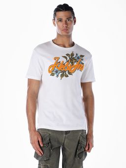 Jack & Jones - Men Regular Fit White T-Shirt