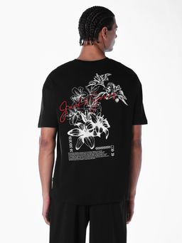 Jack & Jones - Men Oversized Black T-Shirt