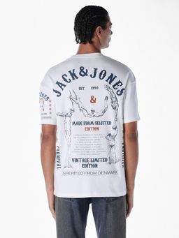 Jack & Jones - Men Oversized White T-Shirt
