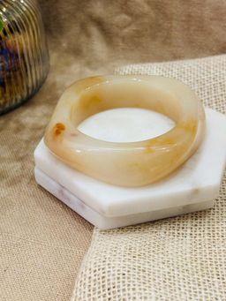 Niska - Exaggerated Resin Bangles Off White