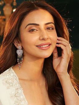 Accessher - Elegant Gold-Tone Dangle Ethnic Earrings