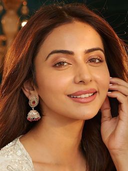 Accessher - Gold Plated Jhumka Earrings For Women