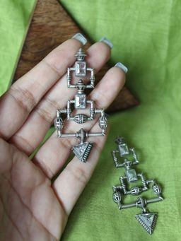 Spring Soul - Geometric Citadel Dangler Earrings