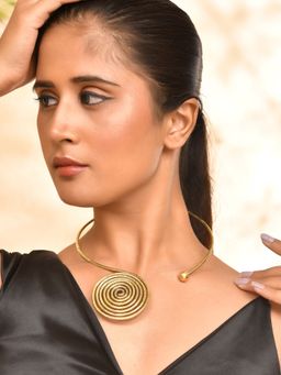 Silvermerc Designs - Designer Spiral Necklace For Women