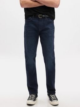 GAP - Men's Mid-Rise Regular Fit Jeans - Navy Blue