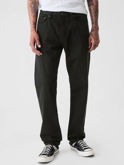 GAP - Men's Black Solid/Plain Jeans