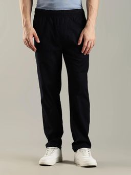 Tommy Hilfiger - Regular Fit Solid Mid Rise Trouser - Navy Blue