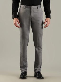 Tommy Hilfiger - Regular Fit Textured Mid Rise Trouser - Grey