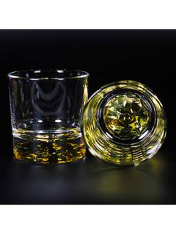 Melbify - Gold Italian Opera Whiskey Glass (Set of 2) 300 ML