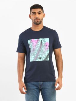 Levi's - Men Blue Round Neck T-shirt