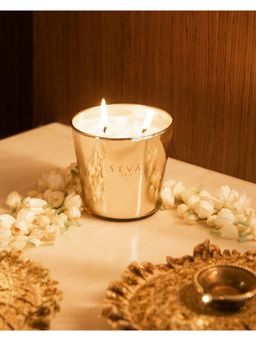 SEVA HOME - Avante Garde Gold Classic Candle Luxury Gifting 40 Hour Burn