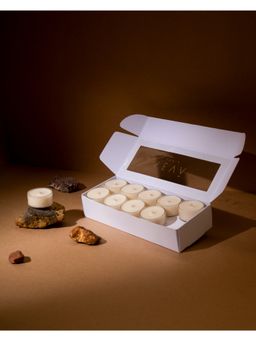 SEVA HOME - Blanc Tea Lights 5-6 Hour Burn Time Clean, Steady Burn