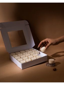 SEVA HOME - Bloom Tea Lights 5-6 Hour Burn Time Clean, Steady Burn