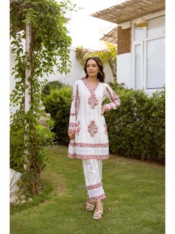 Hezal - Bagh Pink Twin Co-Ord (Set of 2)