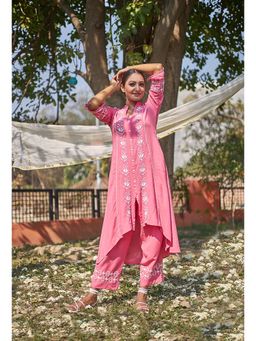 UNDYED - Pink Padma Chikankari Co-Ord (Set of 2)