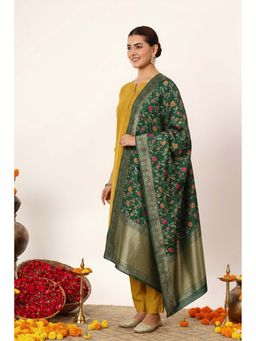 Putchi - Yellow Printed Kurta with Pant and Dupatta