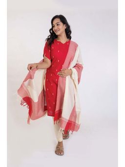 Putchi - Pink Printed Kurta with Pant and Dupatta