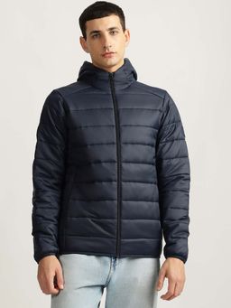 LINDBERGH - Navy Blue Solid Puffer Jacket