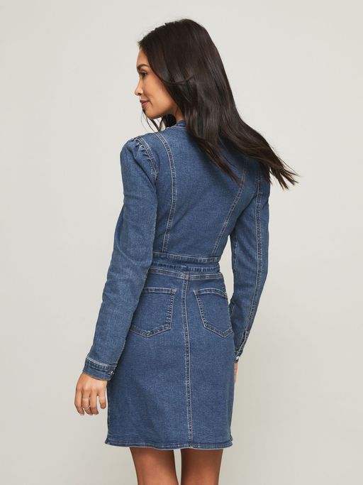 white christmas dresses Women's Chloe Denim Shirtdress – Wash Lab – washlabshop main image 0