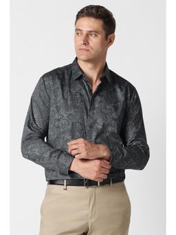 Van Heusen - Men Grey Full Sleeves Party Formal Shirt