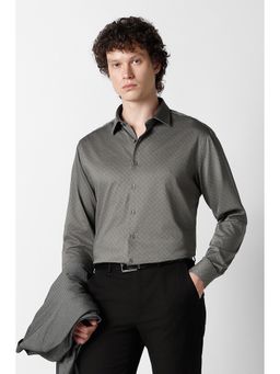 Van Heusen - Men Grey Full Sleeves Formal Shirt