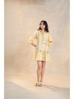Vedika M - Yellow Under The Sea Short Dress