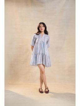 Vedika M - Purple Underwater Tiered Dress