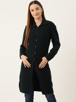 APSLEY - Women Longline Jacket-Navy Blue